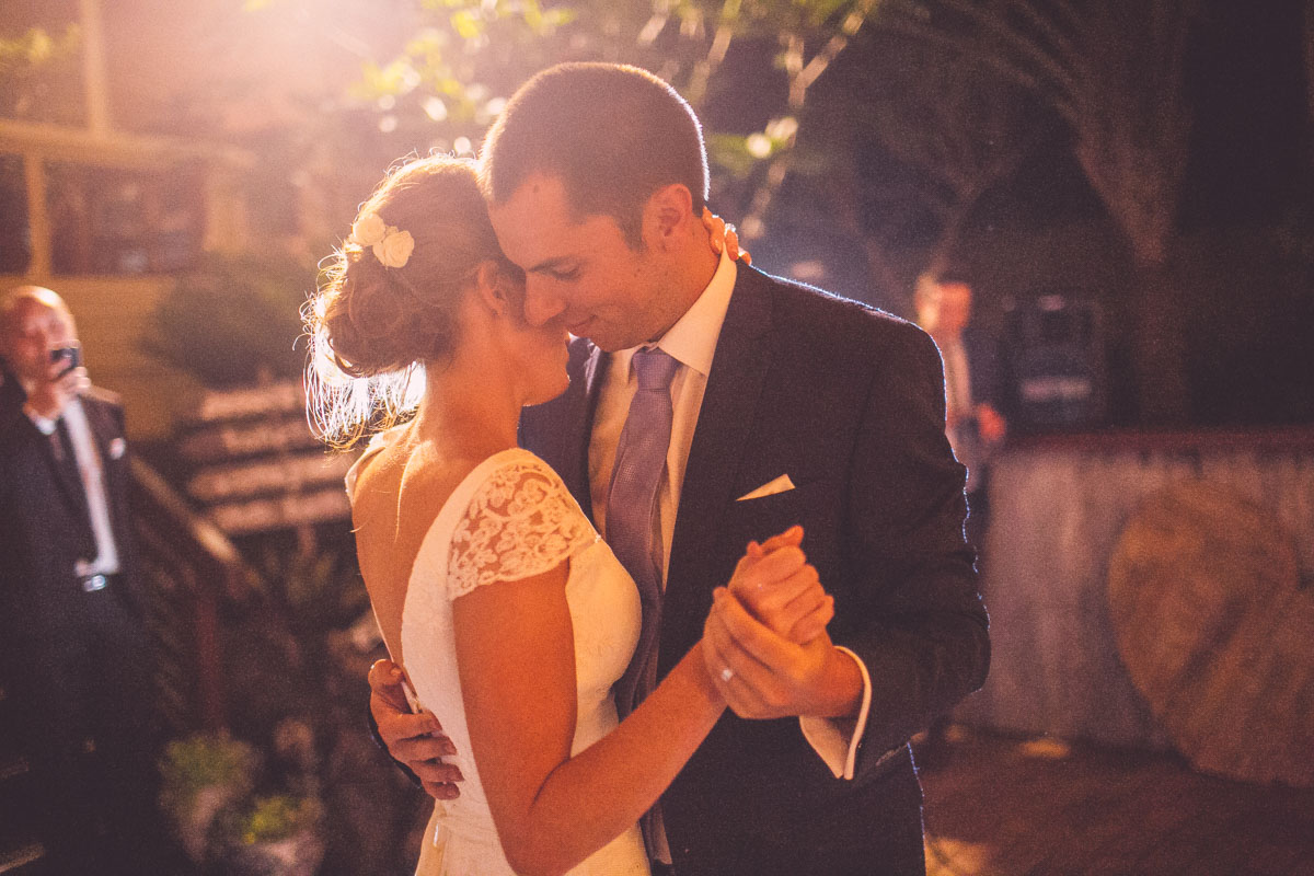 Wedding couple's first dance